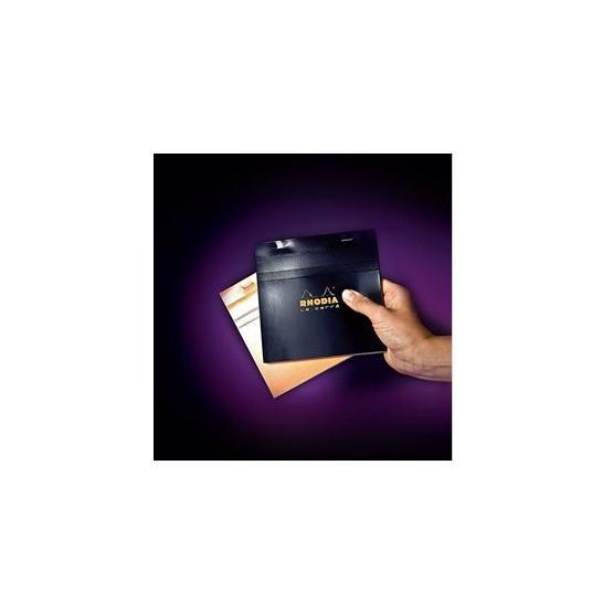 Rhodia Siyah 80 Yaprak Kareli Bloknot