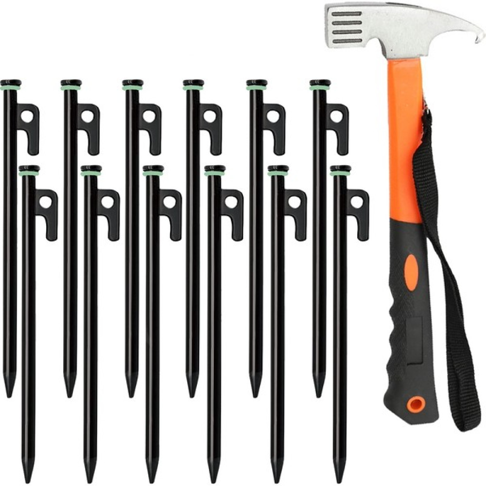 Rhythmic Çekiçli Çadır Kazığı, 12 Paket Çadır Kazığı + Çadır Kazığı Çekiç, Kayalar, Otlaklar Için (Yurt Dışından) Çadır Fiyatı