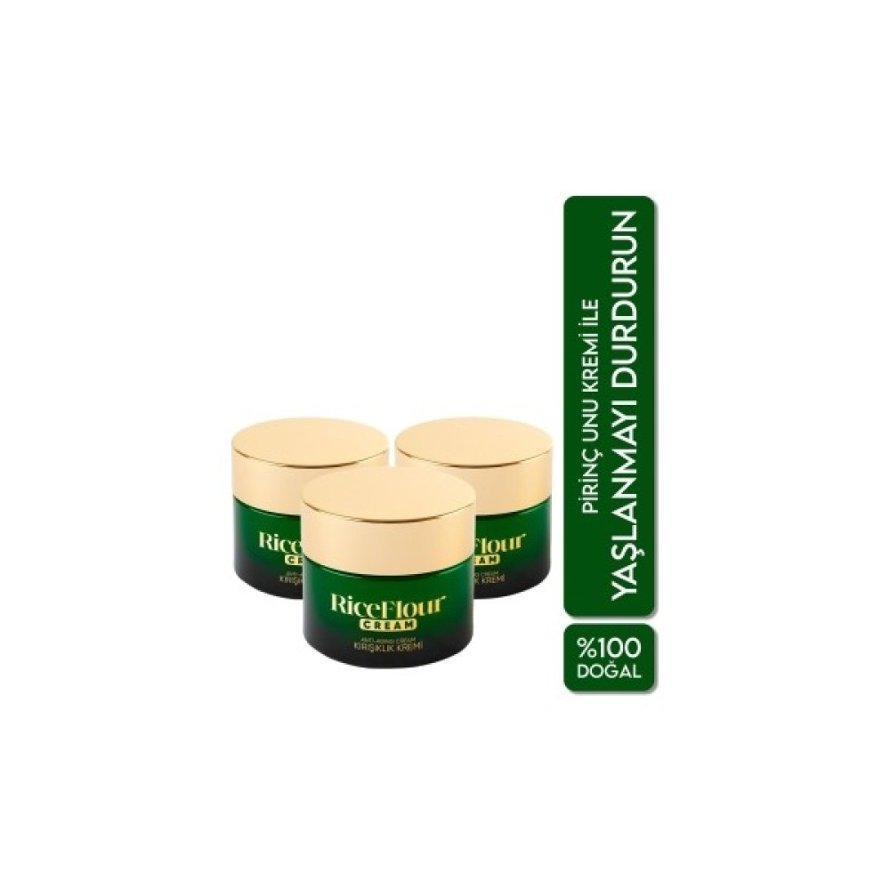 Rice Flour 3'lü Rice Flour Cream Pirinç Unu Kremi Anti-Aging / Yaşlanma Karşıtı Fiyatı