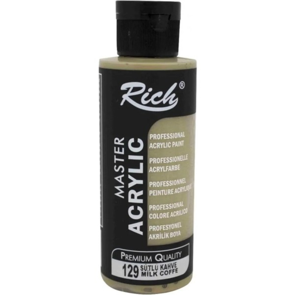 Rich Master Acrylic Akrilik Boya 129 Sütlü Kahve 120 cc Akrilik Boya Fiyatı