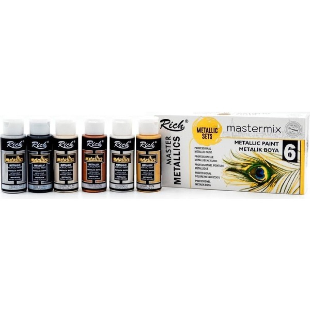 Rich Mastermix Metalik Set 60 cc 6'lı Set Yardımcı Malzeme Fiyatı