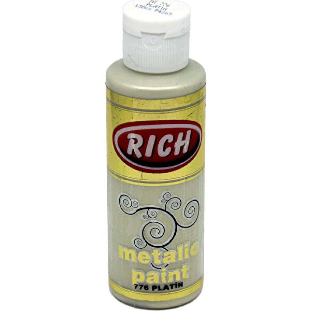Rich Metalik Akrilik Boya 0776 Platin 130 Cc Akrilik Boya Fiyatı