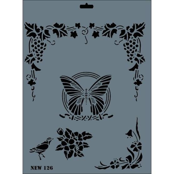 Rich N-126 Yeni Seri XL 35x25 cm Stencil