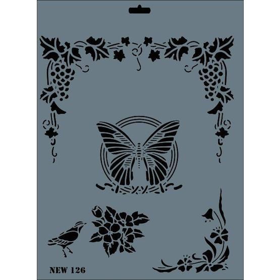 Rich N-126 Yeni Seri XL 35x25 cm Stencil