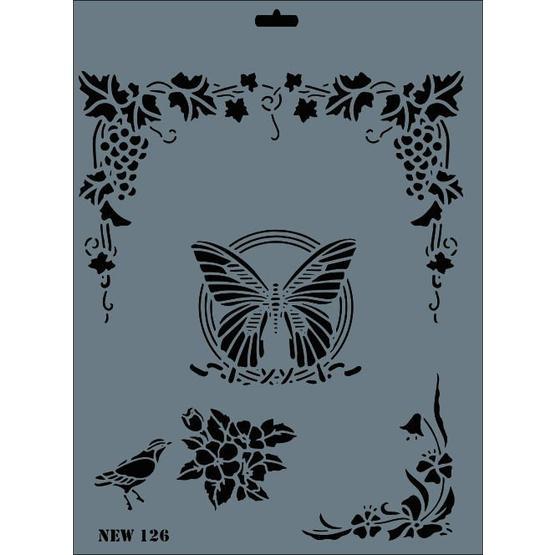 Rich N-126 Yeni Seri XL 35x25 cm Stencil