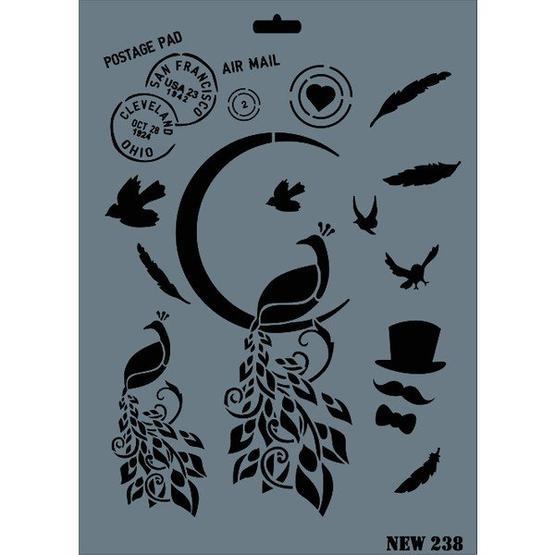 Rich N-238 Yeni Seri XL 35x25 cm Stencil