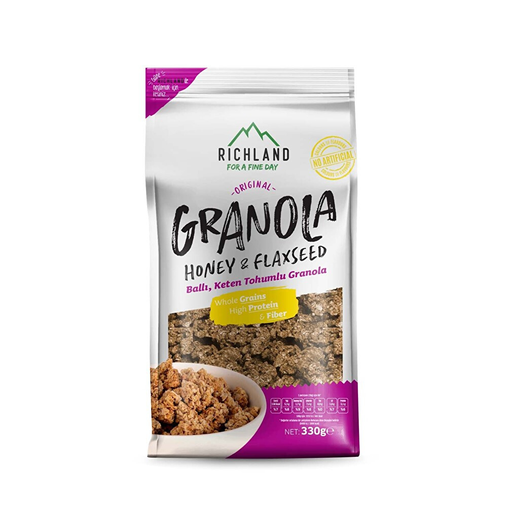 Richland Ballı Keten Tohumlu Granola 330 g Kahvaltılık Gevrek Fiyatı