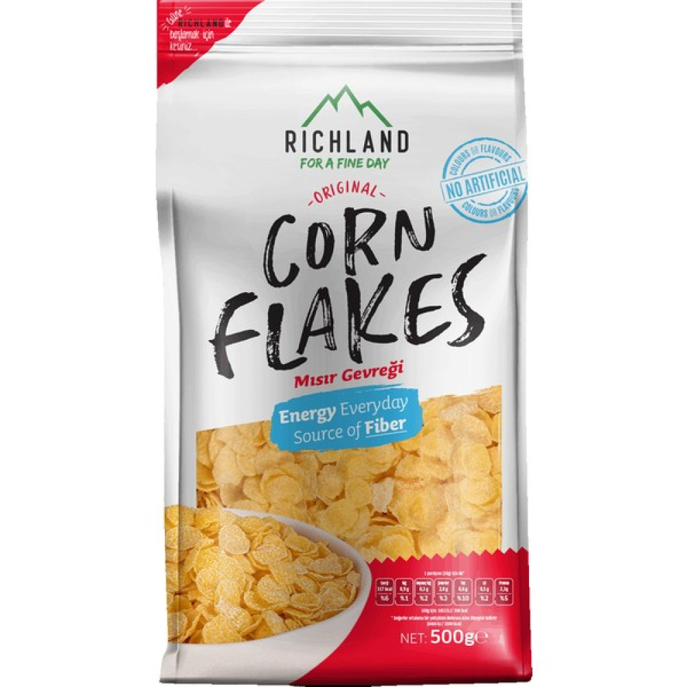 Richland Cornflakes Kahvaltılık Mısır Gevreği 500 gr Diğer Fiyatı