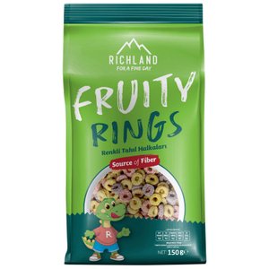 Richland Fruity Rings Renkli Tahıl Halkaları 150 g Diğer Fiyatı