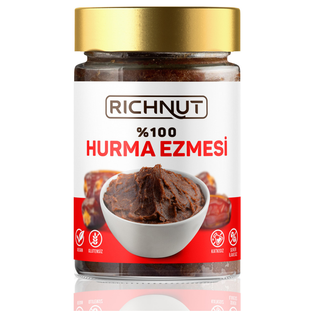 RİCHNUT %100 Doğal Hurma Ezmesi 400 gr (KATKISIZ HURMA PÜRESİ) Sürülebilir Fiyatı