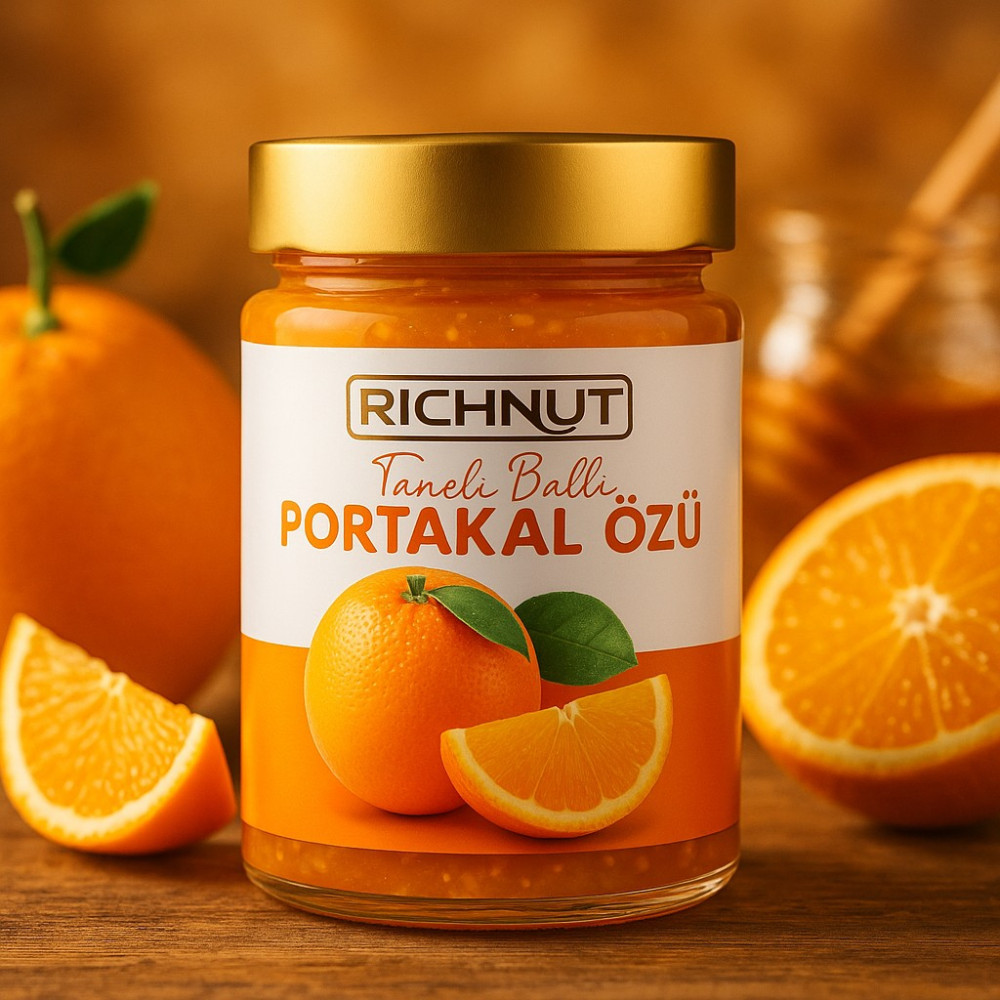 Richnut Ballı Portakal Özü 400 gr Türkiye Menşeli Doğal Lezzet Katkı Koruyucu İçermez Tahin Pekmez ve Helva Fiyatı