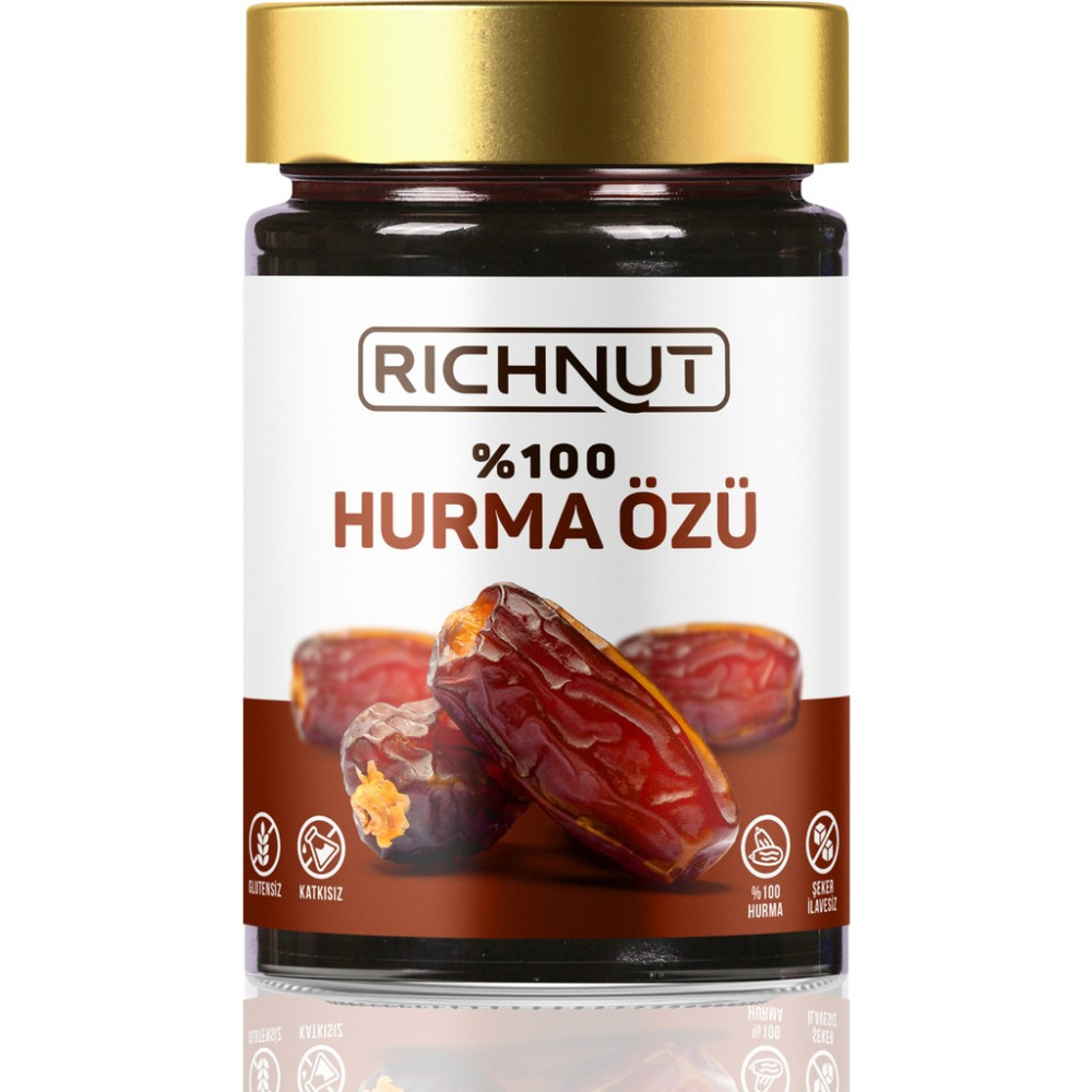 Richnut Doğal Hurma Pekmezi 400 gr - Türkiye'de Üretilmiştir, Tatlı ve Lezzetli Tahin Pekmez ve Helva Fiyatı