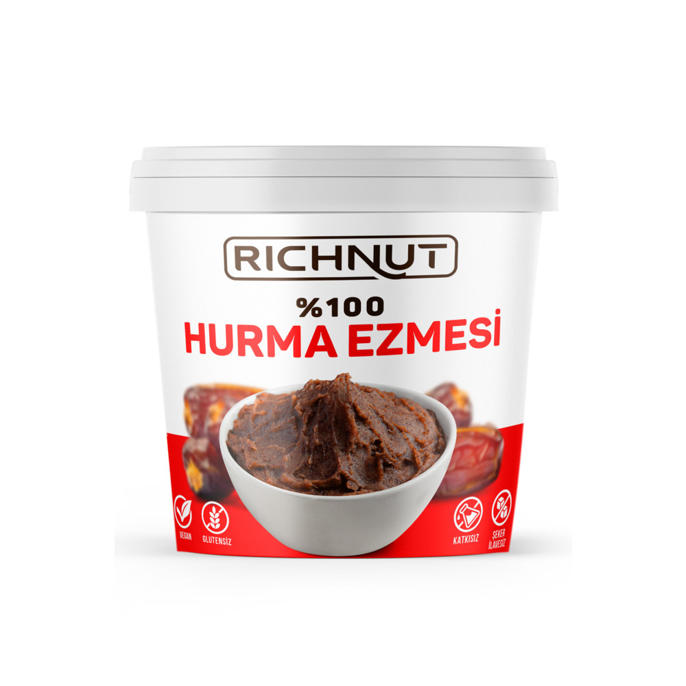 RİCHNUT Katkısız Doğal Hurma Ezmesi - %100 Hurma Püresi 1 Kg Sürülebilir Fiyatı