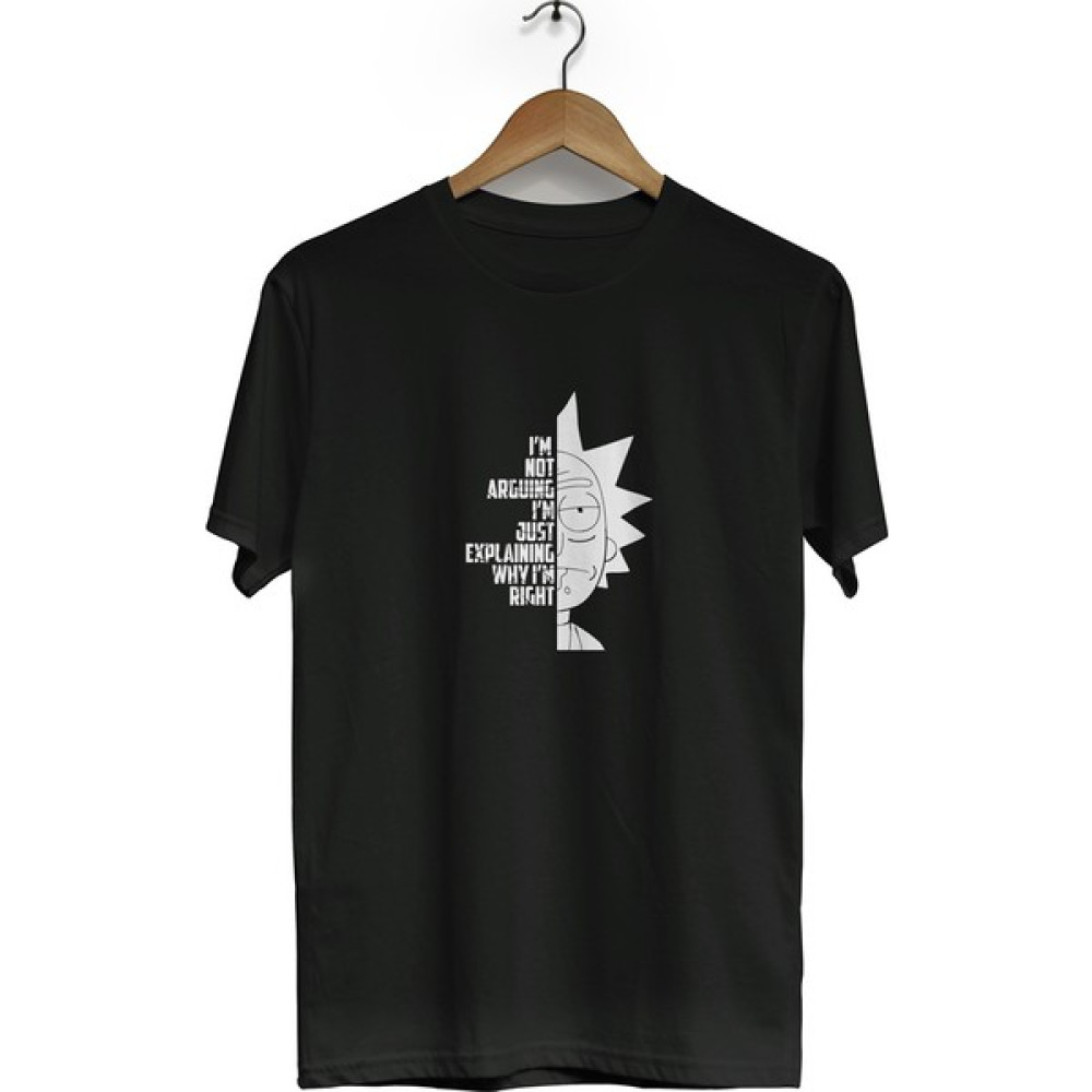 Rick And Morty Bisiklet Yaka Kısa Kollu Tişört BLL2620 Erkek T-shirt Fiyatı