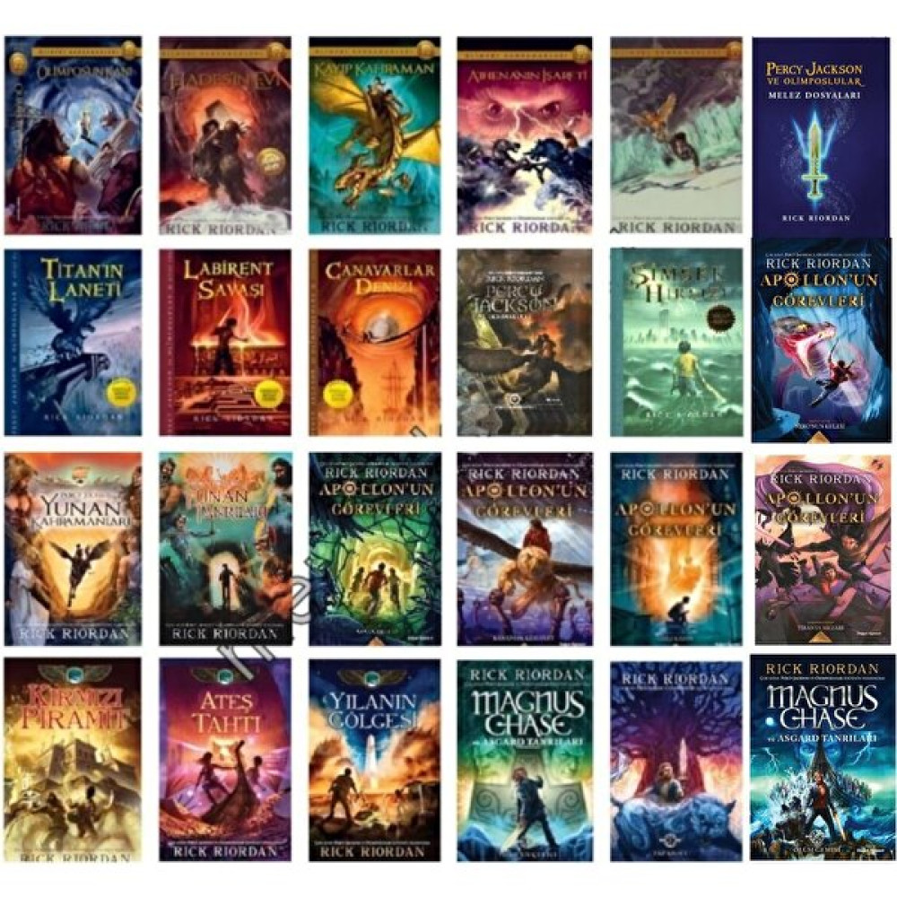 Rick Riordan 24 Kitap Set - Olimpos Kahramanları - Kane Günceleri - Percy Jackson ve Olimposlular - Apollon'un Görevleri - Magnus Chase ve Asgard T... Bilim Kurgu & Fantastik Fiyatı