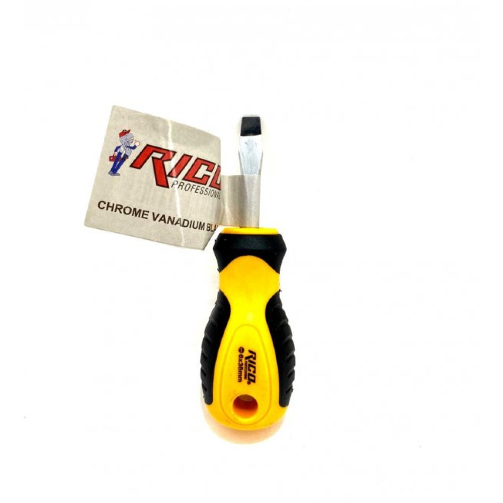 Rico Profesyonel Duz Uclu Topac Tornavida Mini 6 X 38 Mm Tornavida Fiyatı