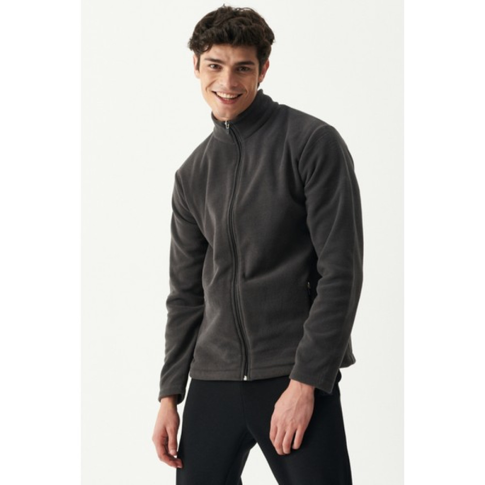 Riders By Lee Regular Fit Dik Yaka Tam Fermuarlı Antrasit Polar Erkek Sweatshirt Fiyatı