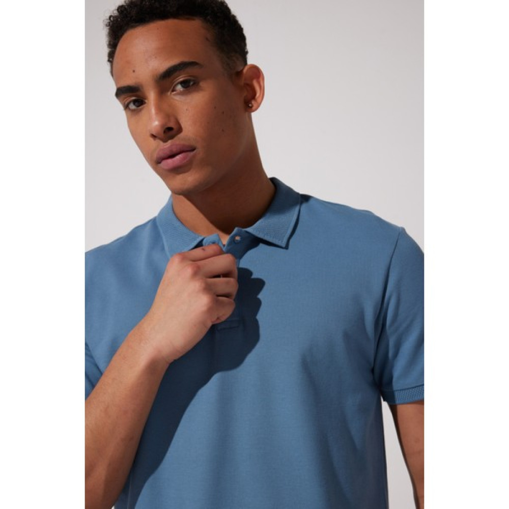Riders By Lee Regular Fit Normal Kesim %100 Pamuk Polo Yaka Mavi Tişört Bayan T-shirt Fiyatı