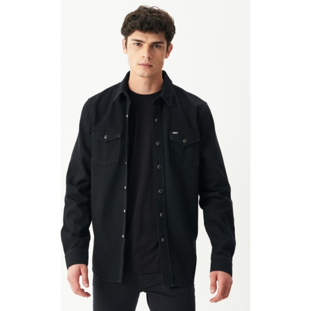 Riders By Lee Regular Fit Normal Kesim %100 Pamuk Siyah Jean Kot Gömlek Erkek Gömlek Fiyatı