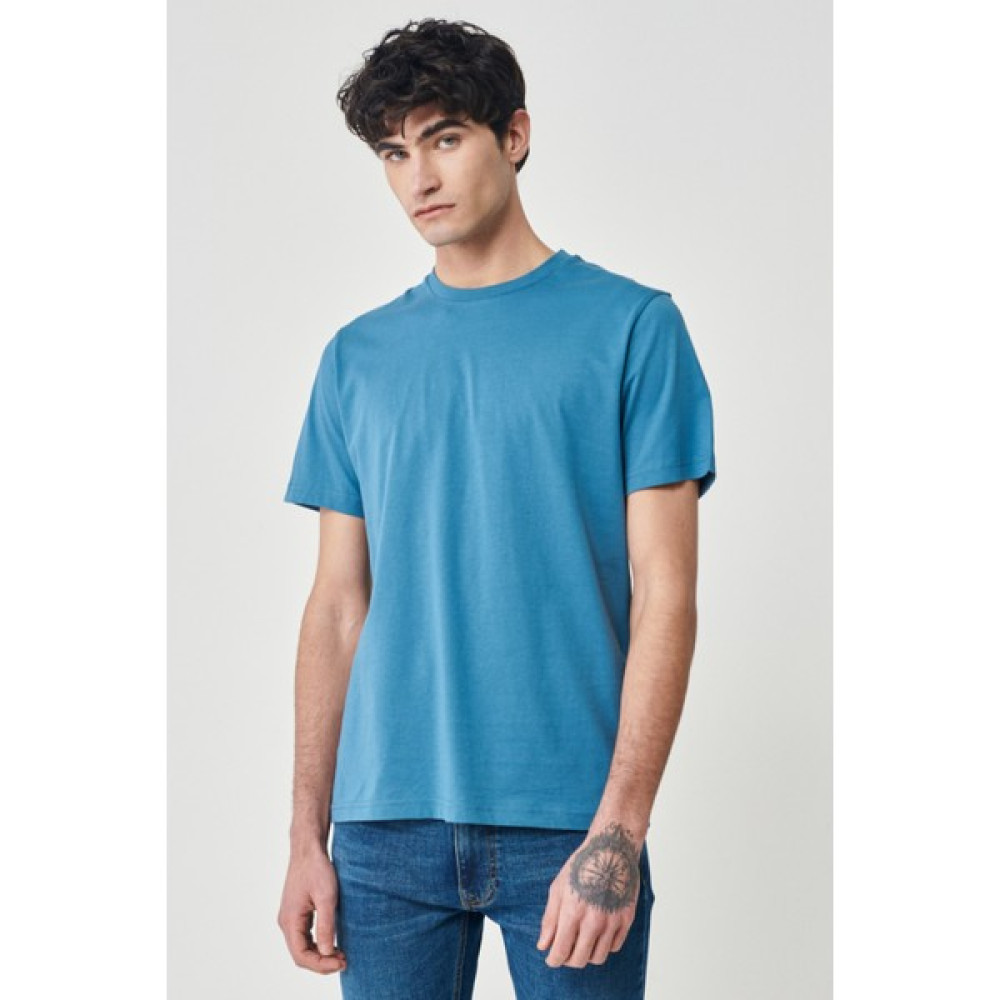 Riders By Lee Regular Fit Pamuk Bisiklet Yaka Petrol Mavisi Tişört Erkek T-shirt Fiyatı