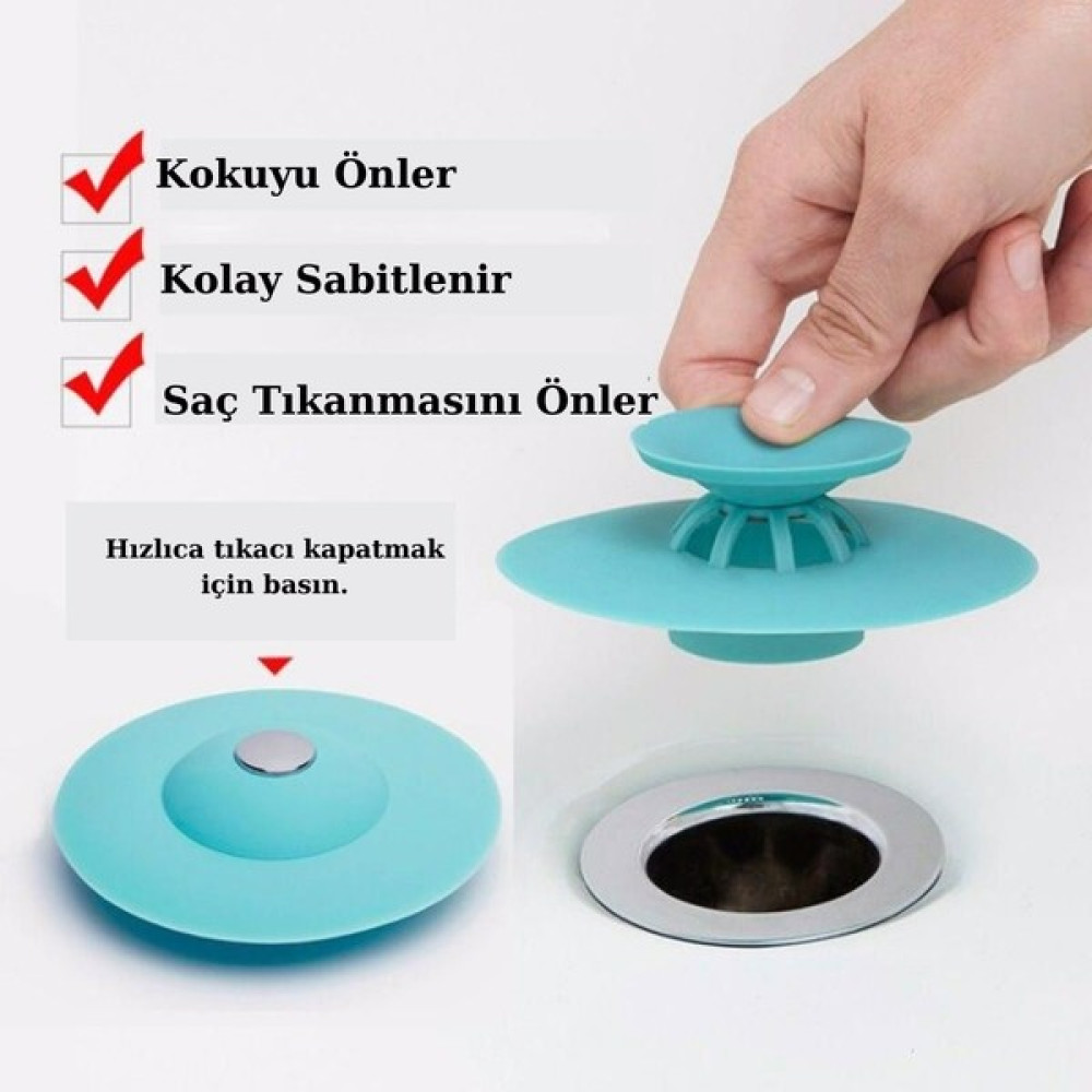 Righton Kilitli Lavabo Süzgeci ve Koku Önleyici Banyo Aksesuarları Fiyatı