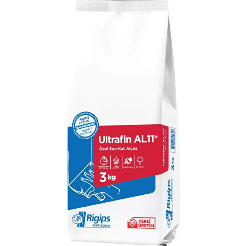 Rigips 3 kg Ultrafin Saten Alçı Dış Cephe Yalıtım Malzemeleri Fiyatı