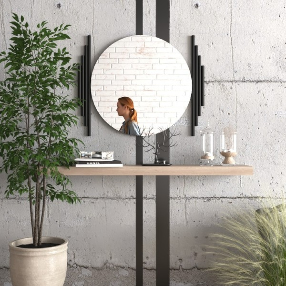 Rima Home Ayna Duvar Ayna Banyo Ayna Makyaj Ayna Dresuar Üzeriayna - Siyah Dresuar / Makyaj Masası Fiyatı