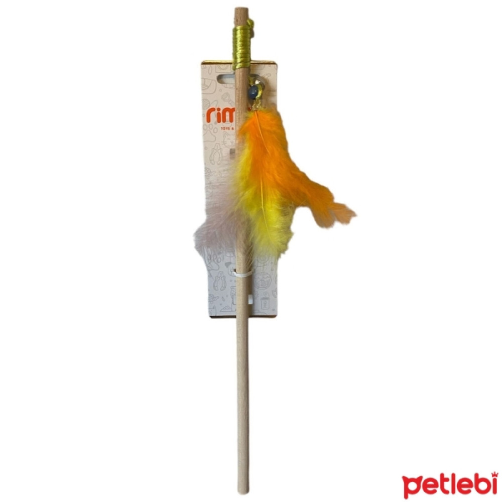 Rimba Zilli Tüylü Olta Kedi Oyuncağı 40cm (Karışık Renkli) Diğer Fiyatı