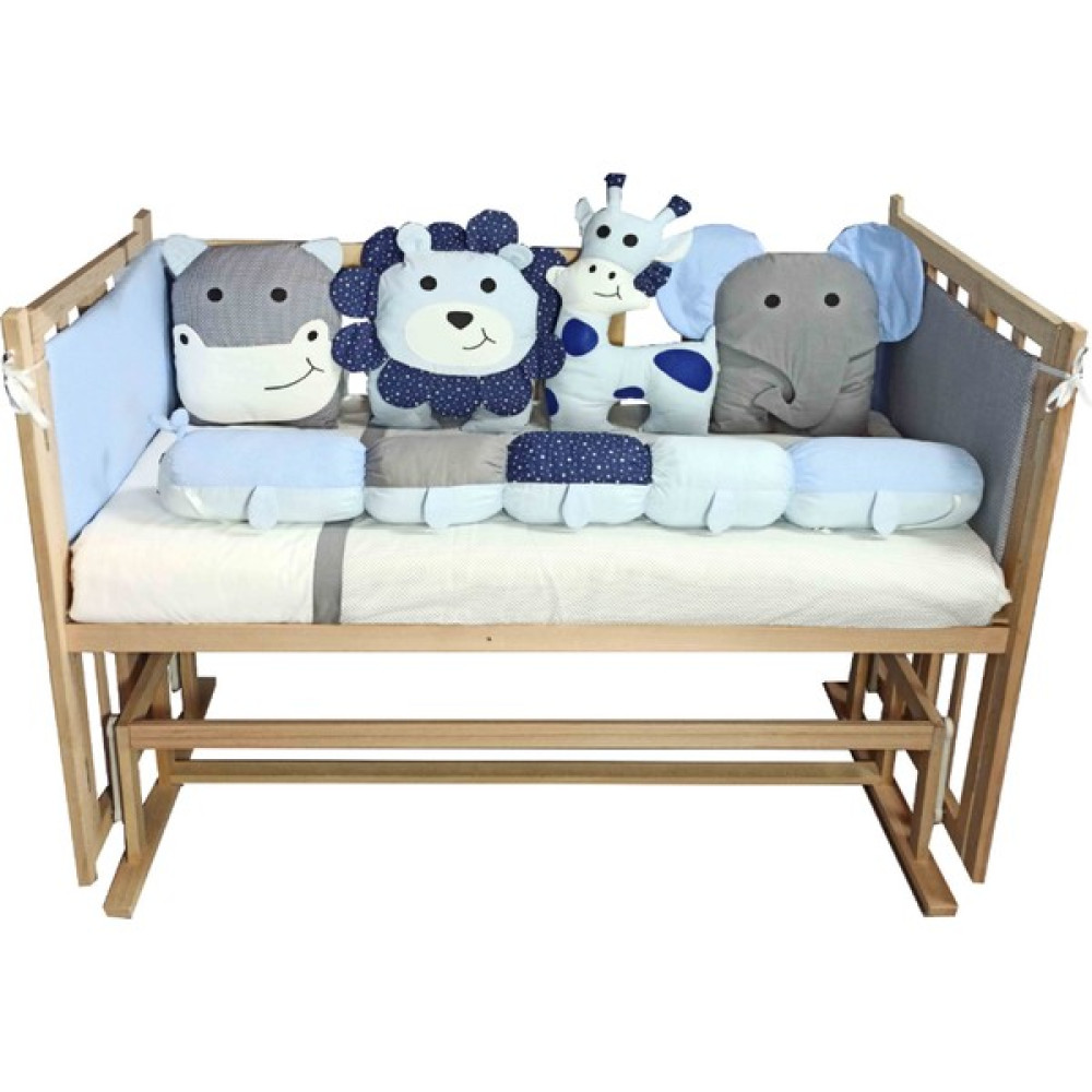 Rimini Baby Smartcrib Doğal Katlanır Beşik + İlk Arkadaşlarım Eğitici Uyku Seti Mavi 60 x 120 cm Beşik Fiyatı