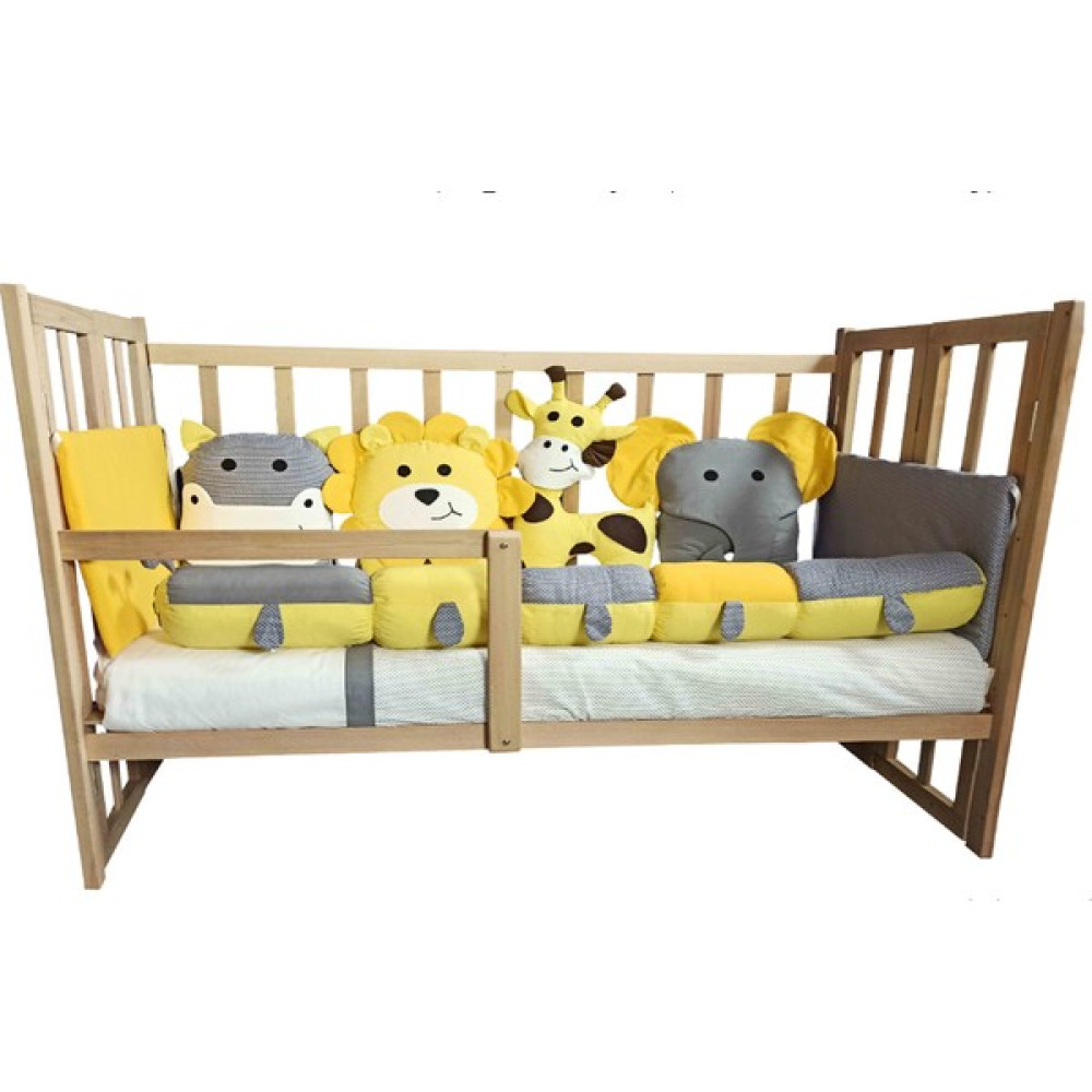 Rimini Baby Smartcrib Doğal Katlanır Beşik + İlk Arkadaşlarım Eğitici Uyku Seti Sarı 60 x 120 cm Beşik Fiyatı