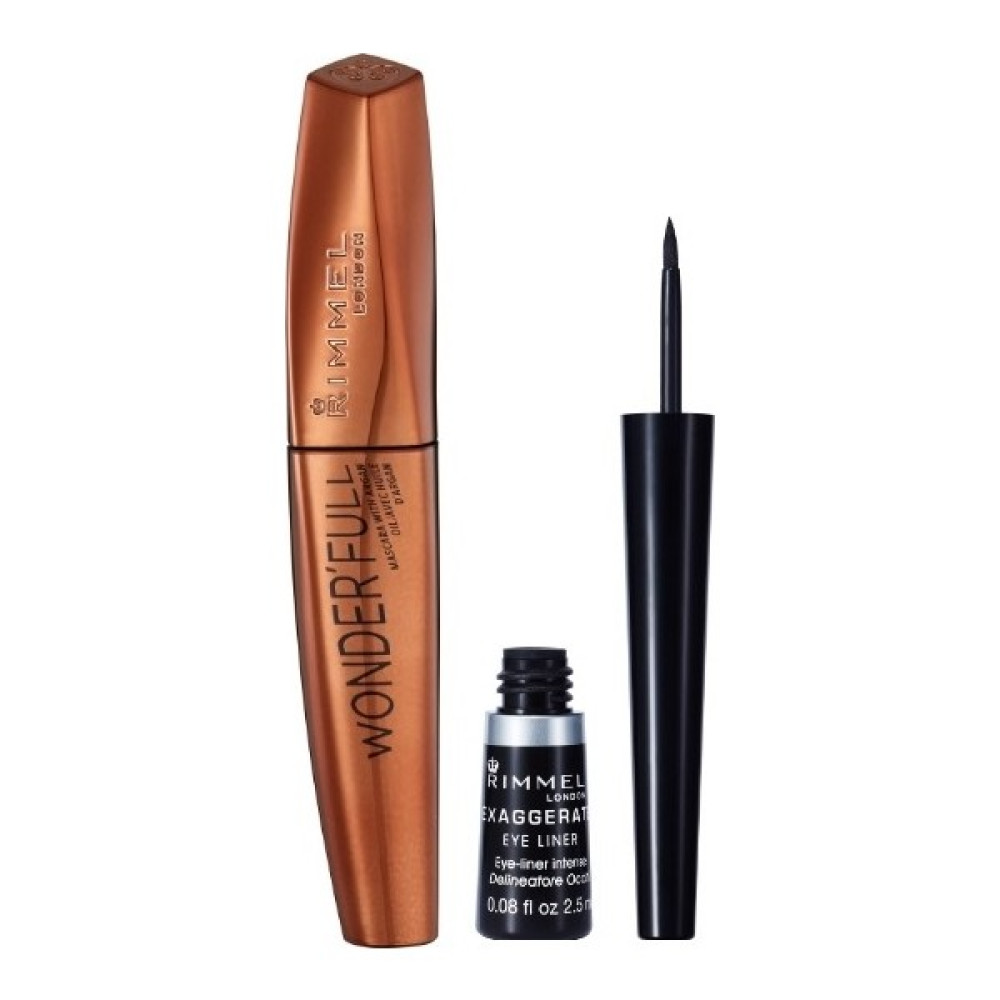 Rimmel London Exaggerate Eyeliner Black & Wonder’full Argan Maskara Set Rimeller / Maskaralar Fiyatı