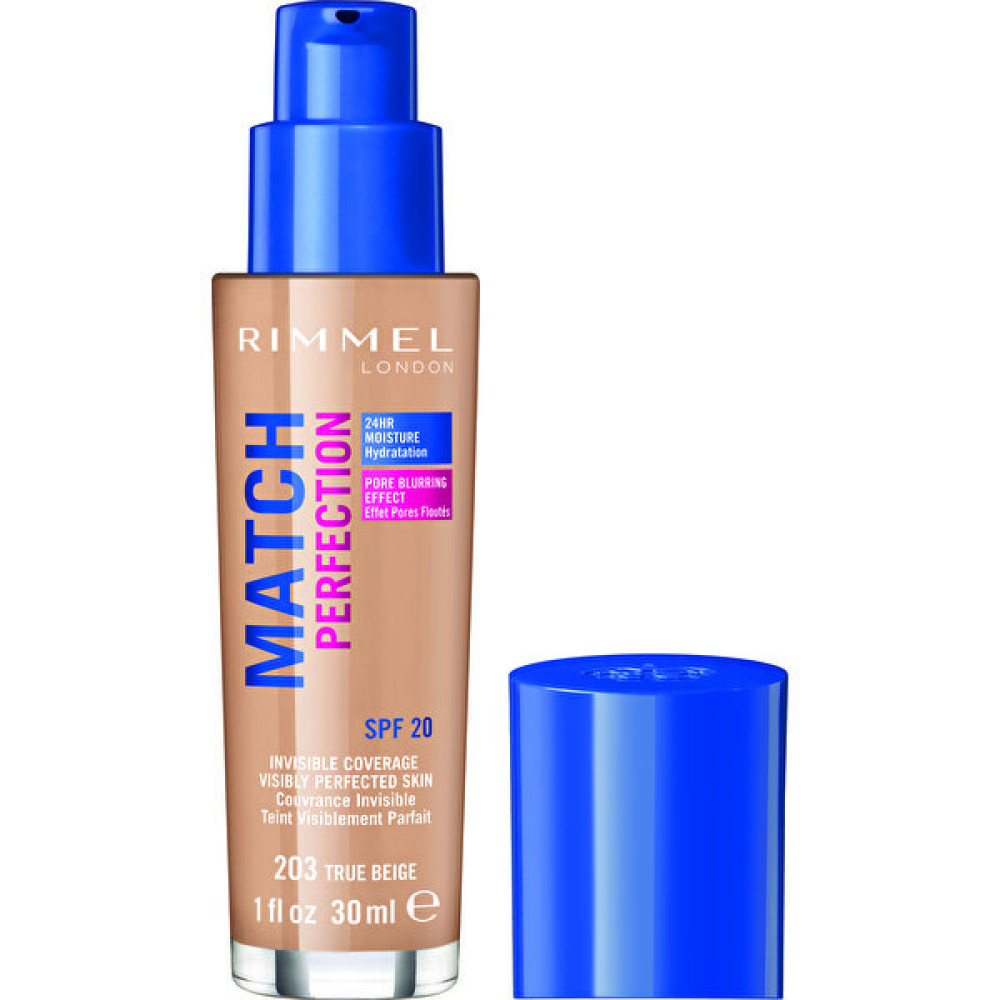 Rimmel London Match Perfection Fondöten 203 True Beige Fondötenler Fiyatı