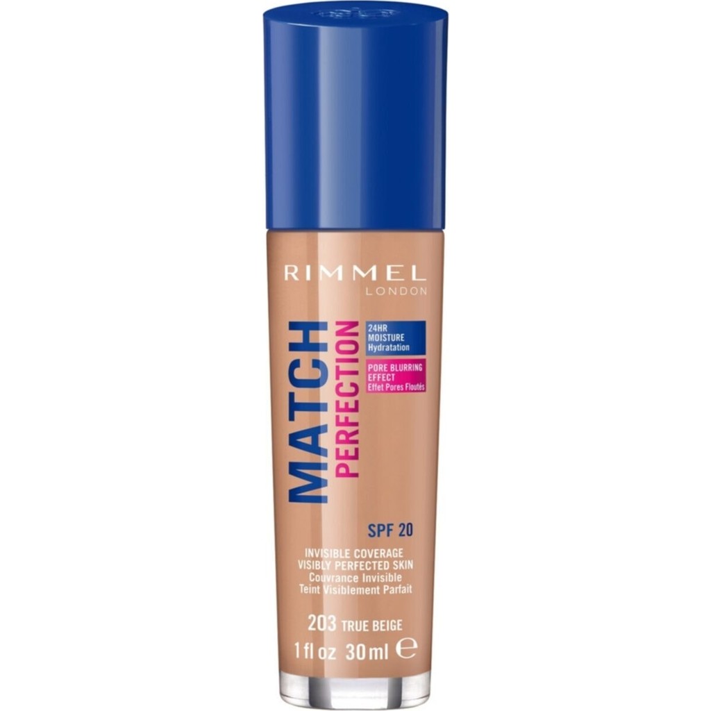 Rimmel London Match Perfection Fondöten 203 ''True'' Beige SPF 20 Pürüzsüz Bitiriş ile Kusursuz Görünüm SSD / Solid State Drive Fiyatı