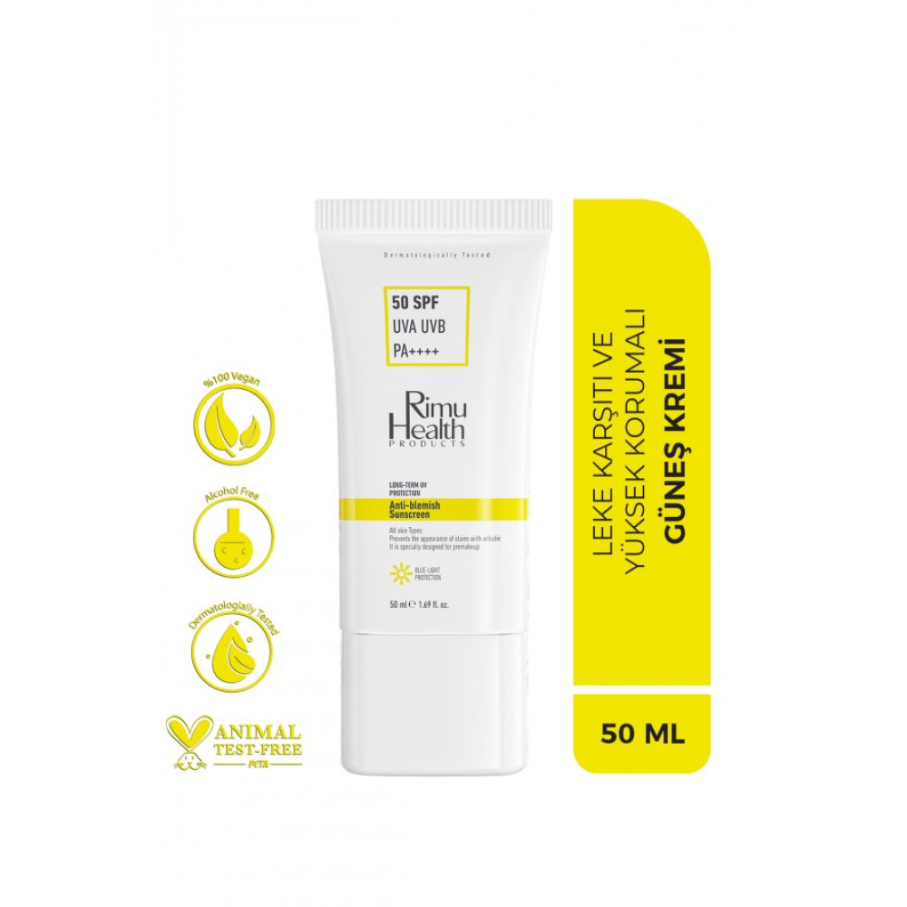 Rimu Health Lekeli Ciltler Icin Cilt Tonu Esitleyici 50 Spf Gunes Kremi Güneş Kremleri ve Losyonları Fiyatı