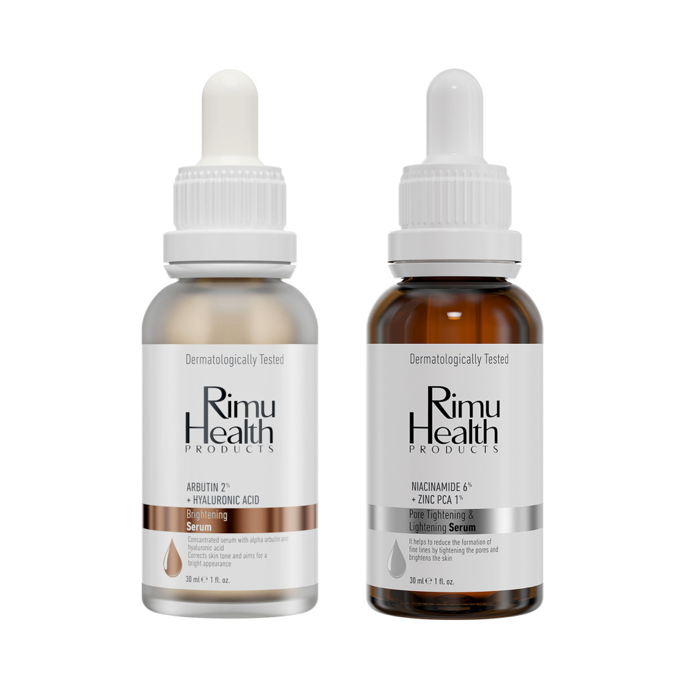 Rimu Health Products Koyu Leke Ve Cilt Tonu Eşitlemeye Yardımcı Bakım Seti ( Arbutin - Niacinamide ) 30 ml 30 ml Rm000124 Cilt Temizleme ve Peeling Fiyatı