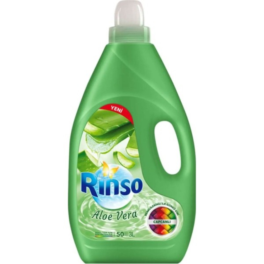 Rinso Aloe Vera Renkliler İçin Sıvı Çamaşır Deterjanı 3000 ml Altılı Set Çamaşır Deterjanı Fiyatı