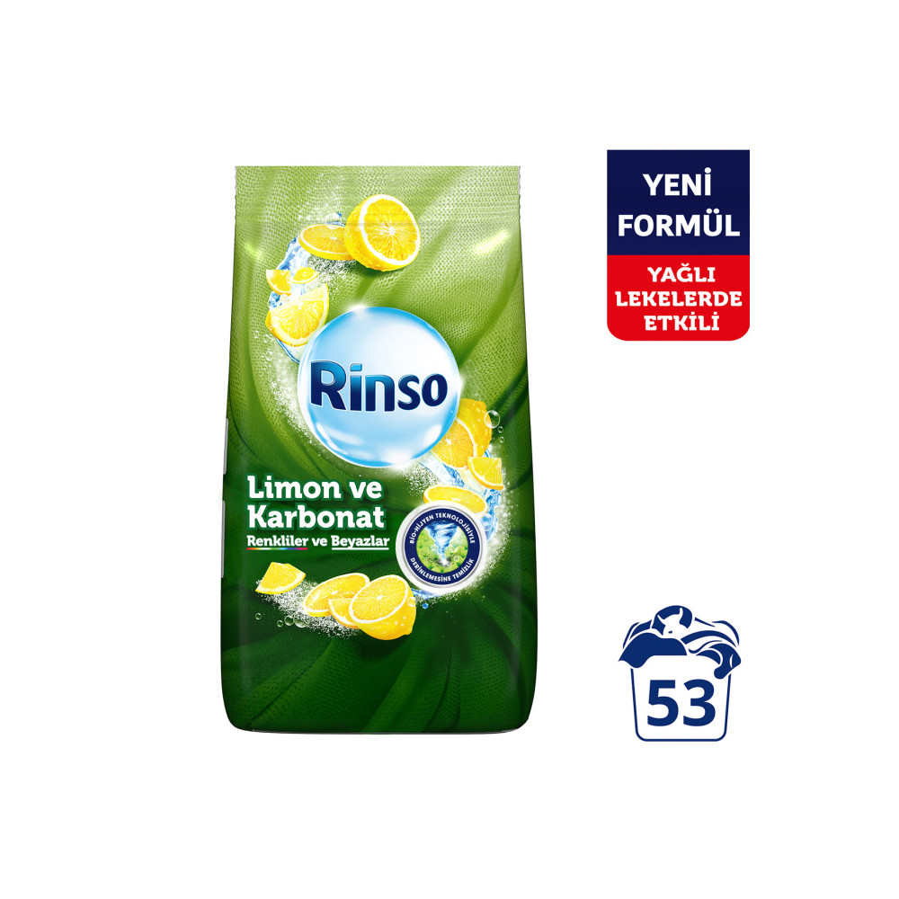 Rinso Toz Deterjan Limon Karbonat Renkliler Ve Beyazlar için Derinlemesine Temizlik 8 Kg Çamaşır Deterjanı Fiyatı