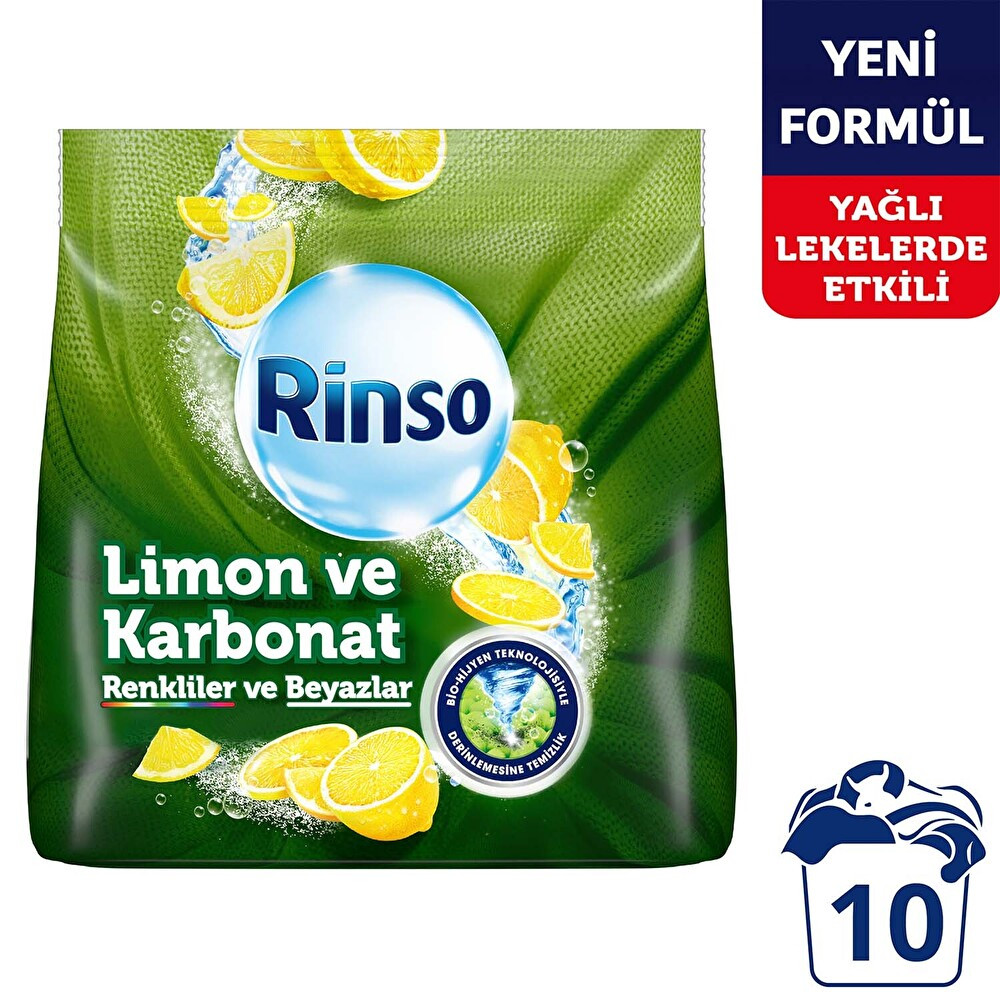Rinso Toz Deterjan Limon Ve Karbonat Renkliler Ve Beyazlar 1.5 Kg 10 Yıkama Çamaşır Deterjanı Fiyatı