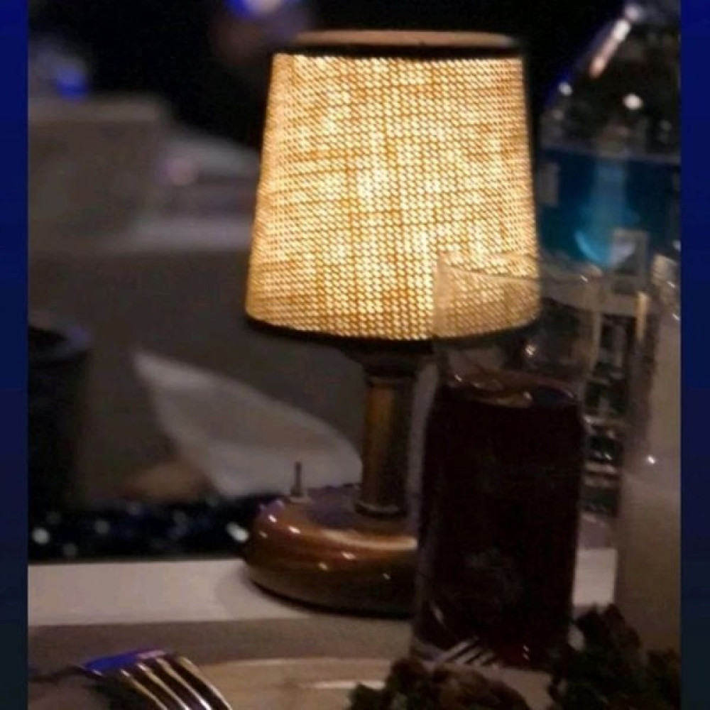 Riolight Bakır Eskitme Retro,rustik,vintage Ledli Pilli Abajur Gece Lambası - Hasır Kahve Abajur Fiyatı