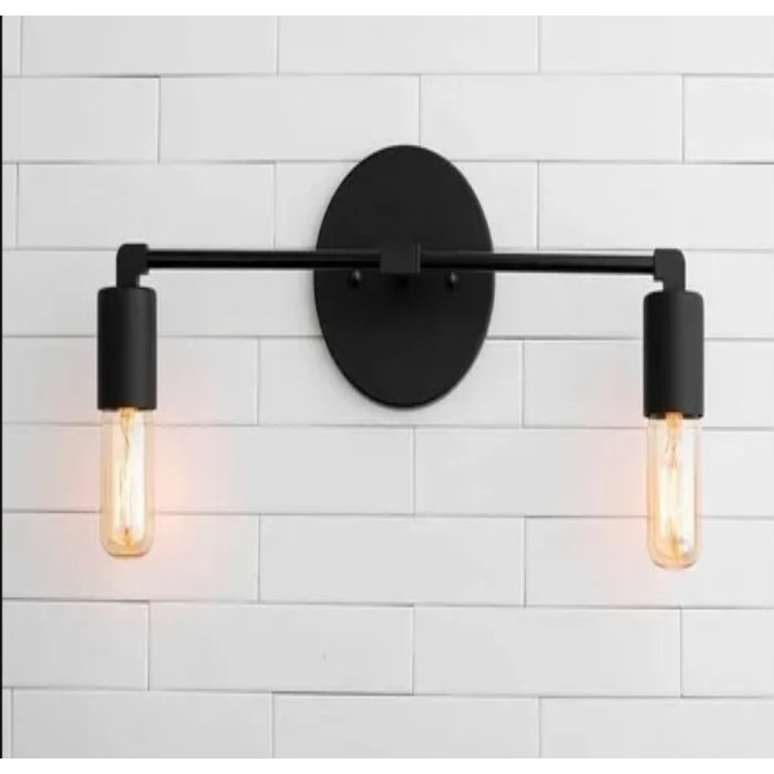 Riolight Modern Ikili Metal Duvar Aplik - Siyah Aplikler Fiyatı