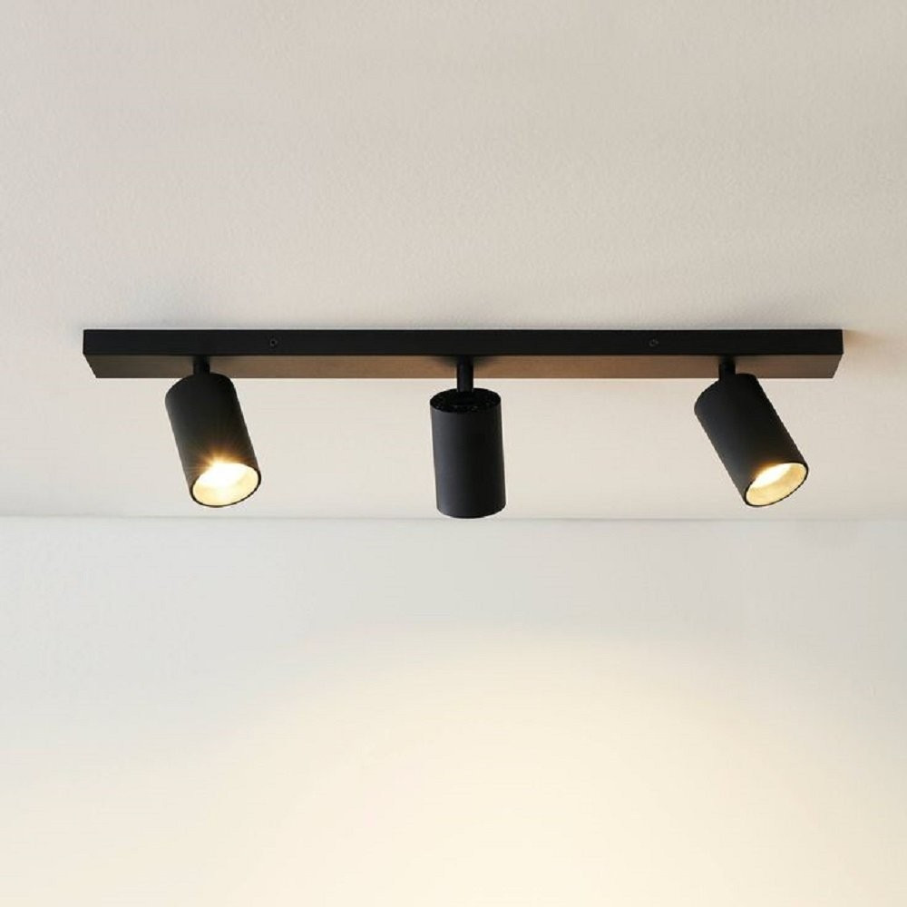 Riolight Modern Siyah Mutfak,salon,giyinme Odası,cafeler Için Metal 3lü LED Spot Avize(Ampul Dahil) - 3 Avize Fiyatı