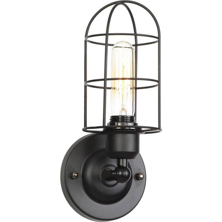 Riolight Retro Siyah Metal Kafes Aplik Aplikler Fiyatı