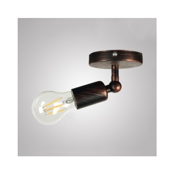 Riolight Retro Tavan-Duvar Aplik-Kahverengi - Siyah - 1 Aplikler Fiyatı
