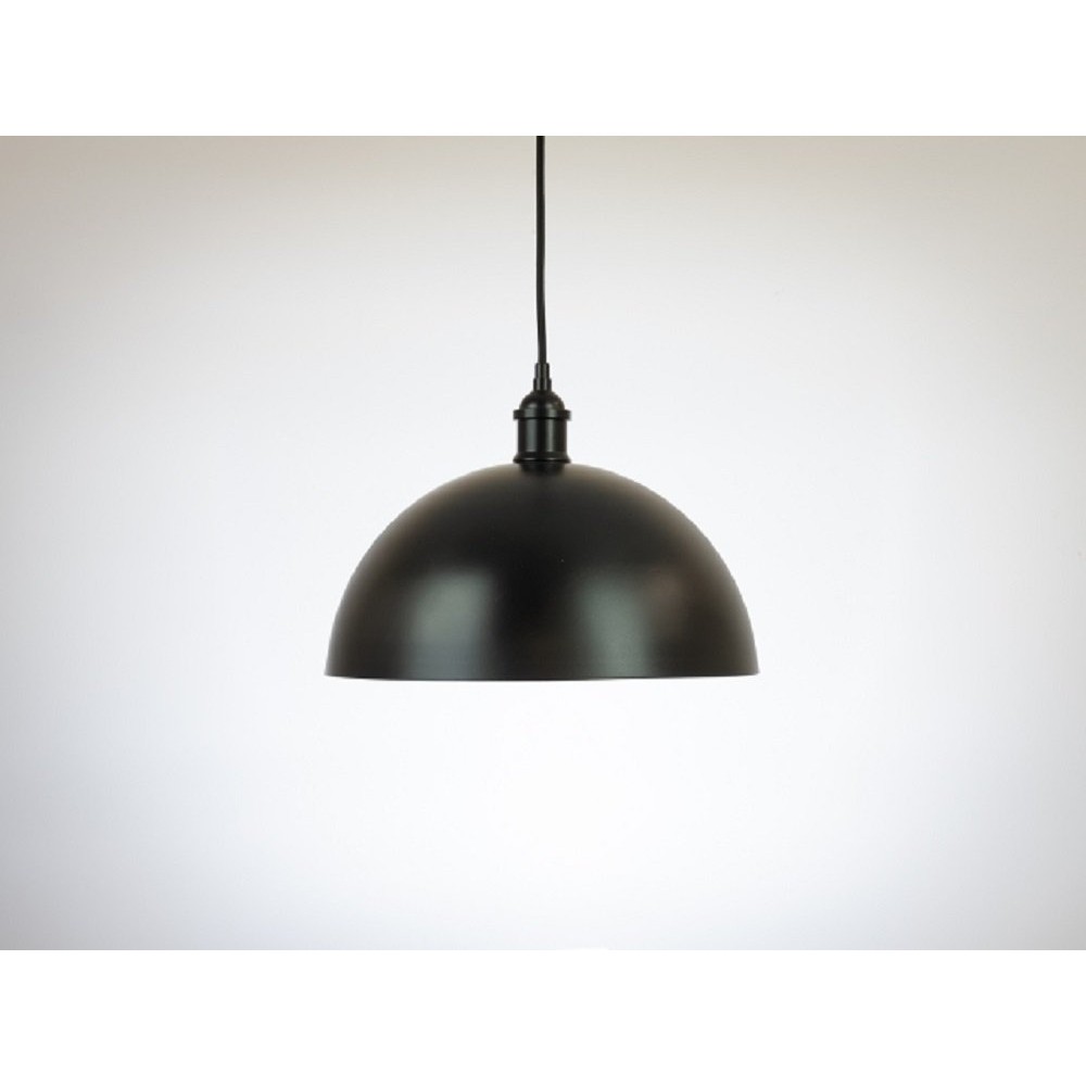 Riolight Retro,rustik,vintage Mutfak,oda,salon,cafe Için Siyah Tekli Metal Sarkıt Avize ÇAP:40 - 1 Avize Fiyatı