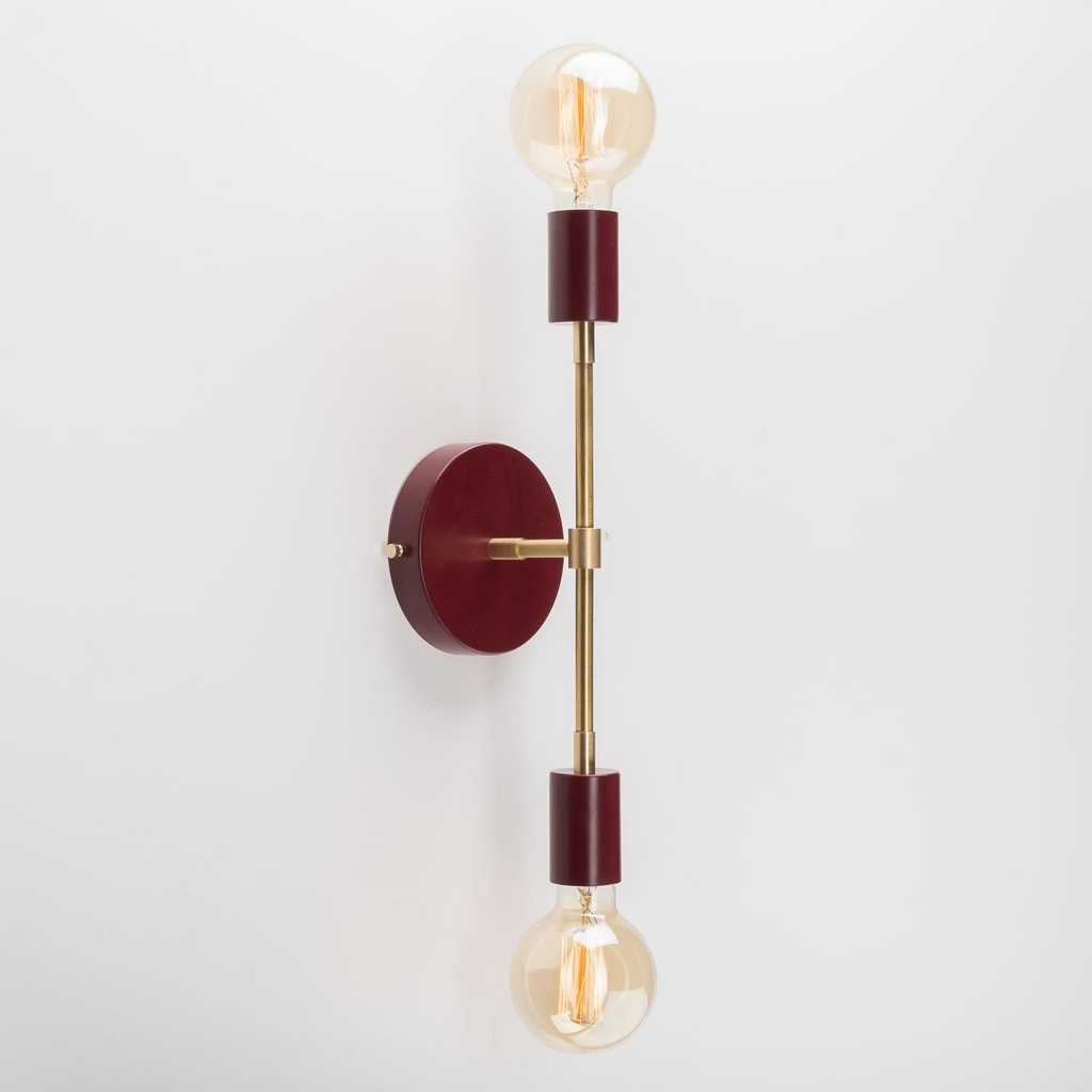 Riolight Retro,vintage,rustik Bordo 2XE27 Duylu Metal Ayna Üstü Duvar Aplik Aplikler Fiyatı