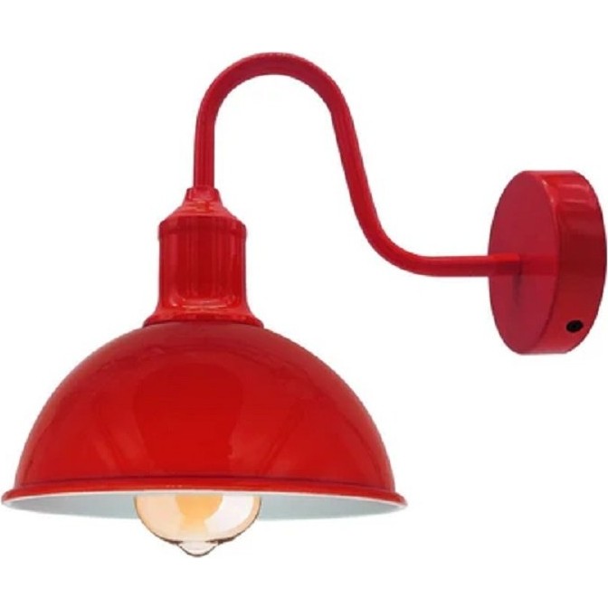 Riolight Vintage,rustik,retro Kırmızı-Bordo Metal Otel,cafe,odaklar Için Duvar Aplik Şapka ÇAPI:23CM - Mavi Aplikler Fiyatı
