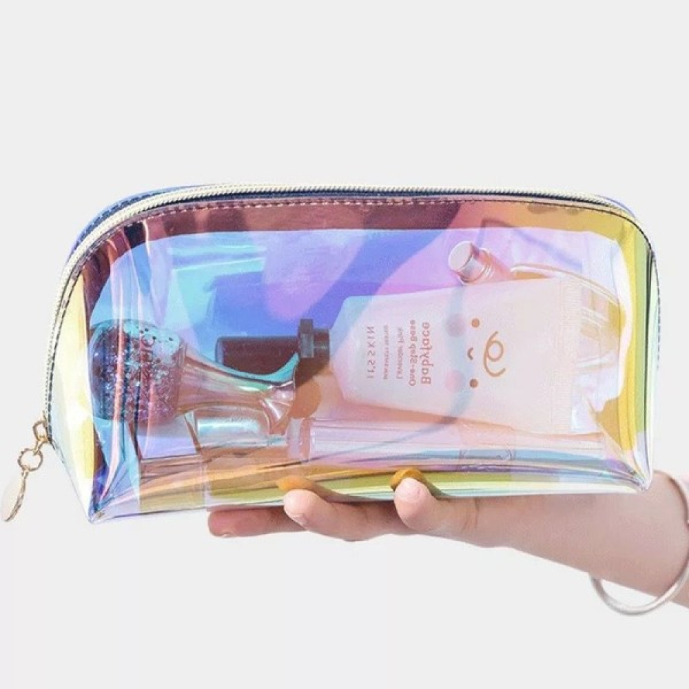 Ripstar Gold Hologram Oval Kozmetik Makyaj ve Çok Amaçlı Düzenleyici Su Geçirmez Çanta Makyaj Fırça ve Aksesuarları Fiyatı