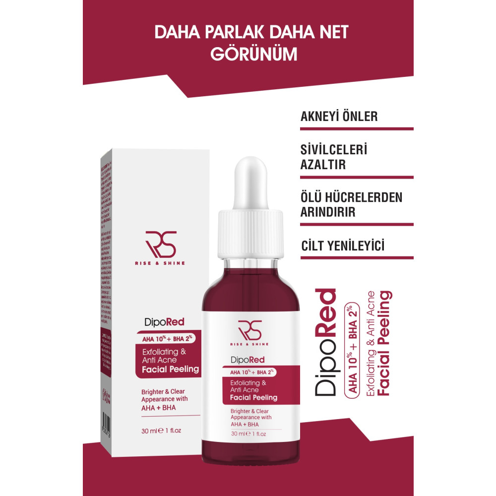 Rise & Shine Exfoliating Facial Red Peeling Serum - 30 Ml Cilt ve Yüz Bakımı Fiyatı