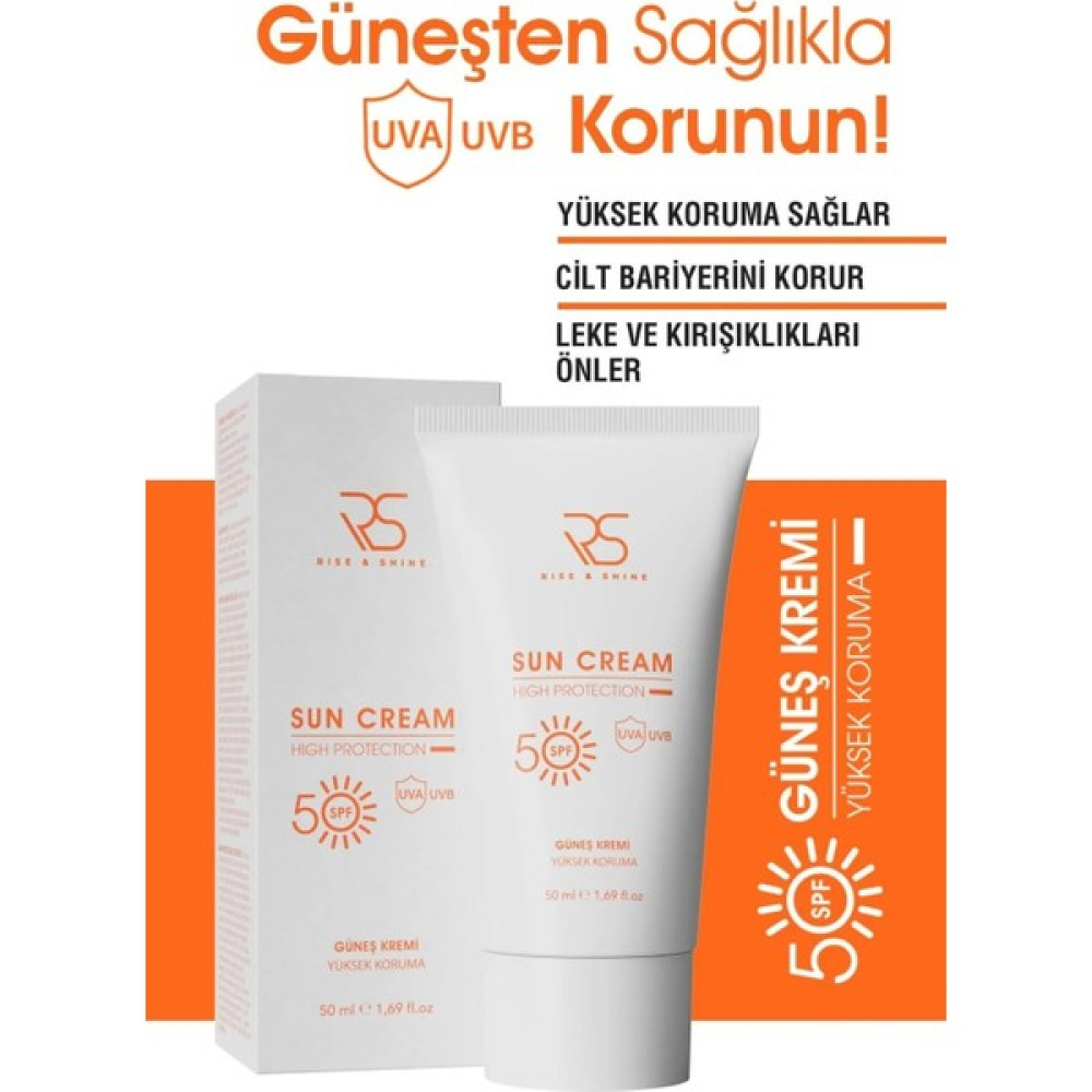 Rise & Shine Güneş Kremi Spf 50+ - 50 ml Güneş Kremleri ve Losyonları Fiyatı
