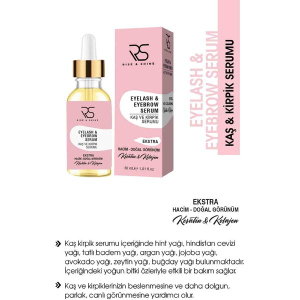 Rise & Shine Kaş & Kirpik Serumu - 30 ml RS008 Oto Boyaları Fiyatı